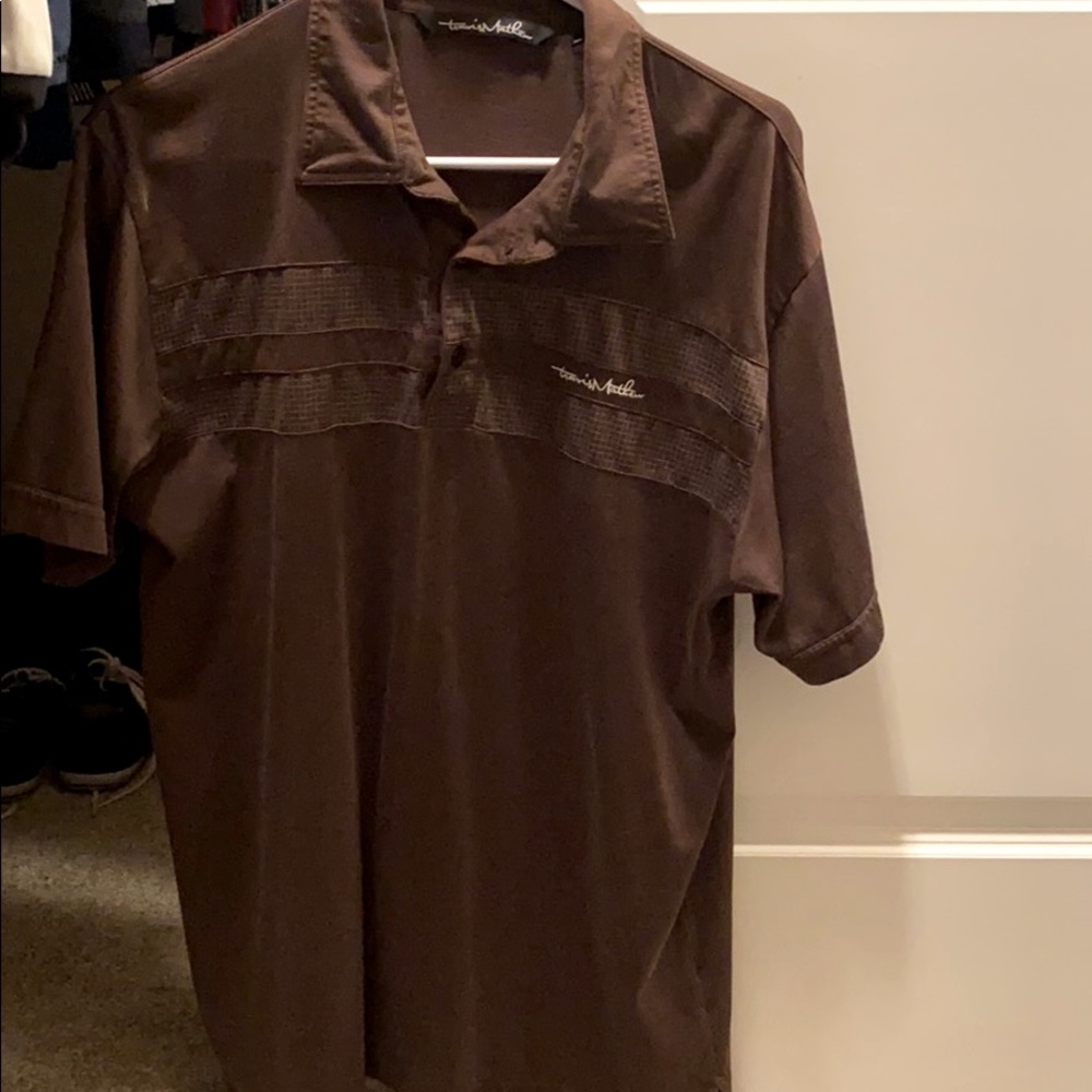 Brown Travis Mathew shirt